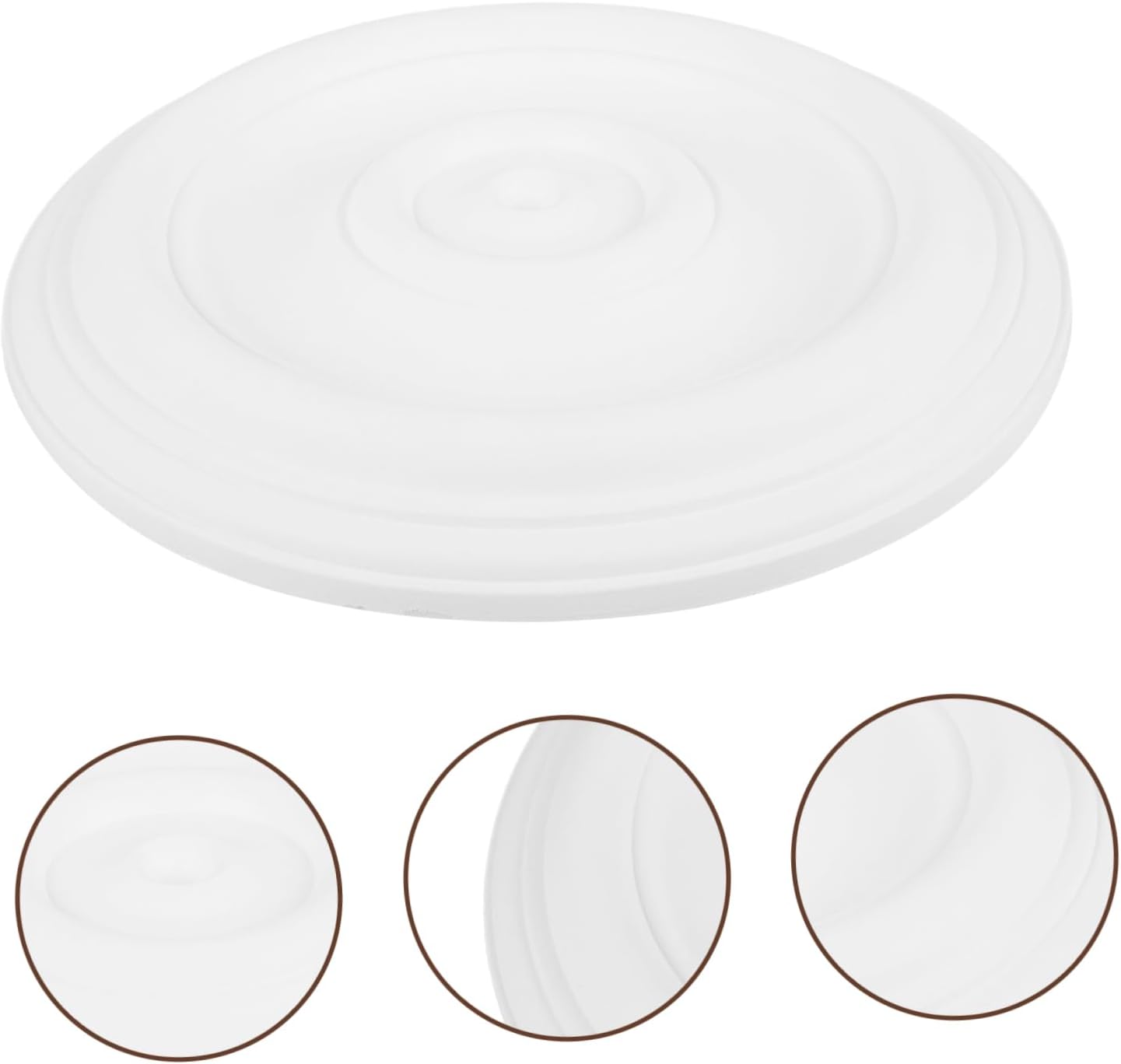 Tofficu Ceiling Pendant Light Base Pu Material Elegant Design for Modern Decor Easy Installation Versatile Chandelier Canopy Accessory