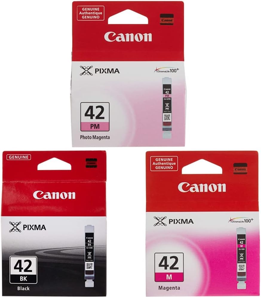 Canon CLI-42 Photo Magenta Compatible to PIXMA PRO-100 CLI-42 Black Compatible to PRO-100 Printers CLI-42 Magenta Compatible to PRO-100 Printers