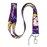 Sailor Moon Purple Keychain Holder Lanyard. Pack of 2