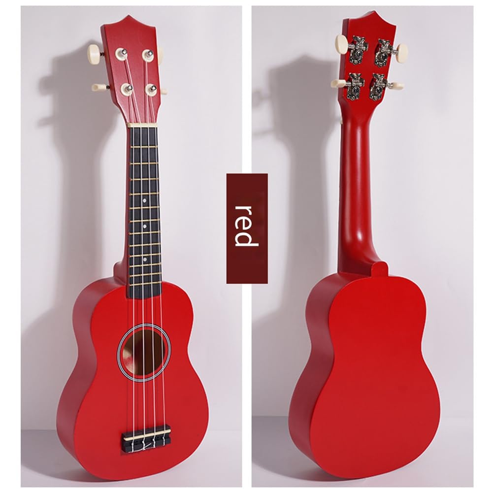 D Musik-Ukulele für Erwachsene, Kinder und Anfänger - Einsteiger-Viersaiter-Kleingitarre - Kinderinstrument