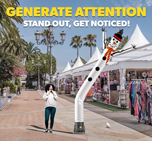Lookourway Air Dancers Inflatable Tube Man Set - 20Ft Snowman Wacky Waving Inflatable Tube Guy With 18-Inch Diameter Blower - Christmas Holiday Promotion #TOP4