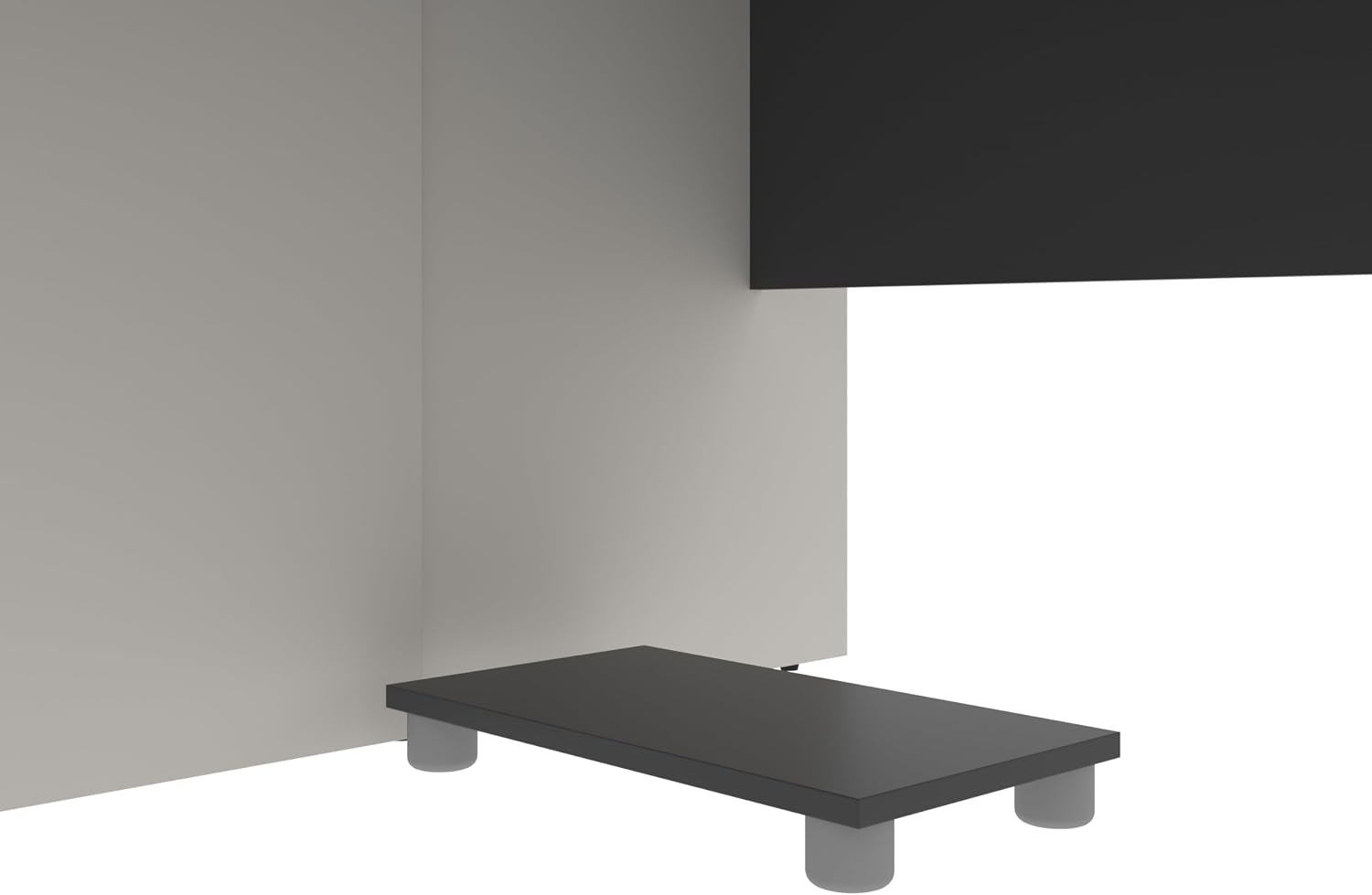 Bestar Connexion 27W Keyboard Tray and CPU Stand in Slate