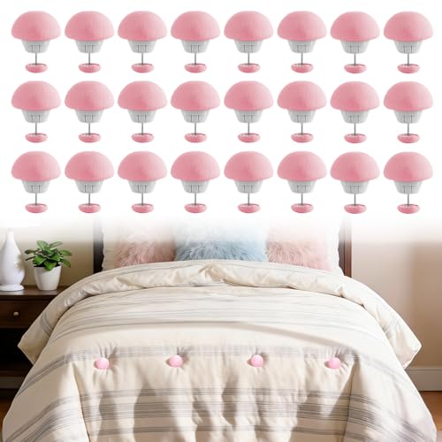 Amztour 24 Pièces Attaches Couette Pince Couette pour Éviter Les Plis Et Les Bouger Clips de Fixation Champignons pour Matelas Housse de Couettés Rideaux Vêtements en Désordre