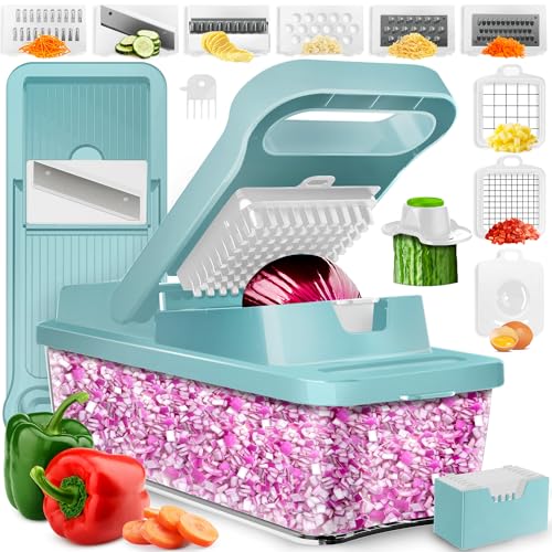 PrepNaturals Vegetable Chopper & Mandoline Slicer - 12 in 1,