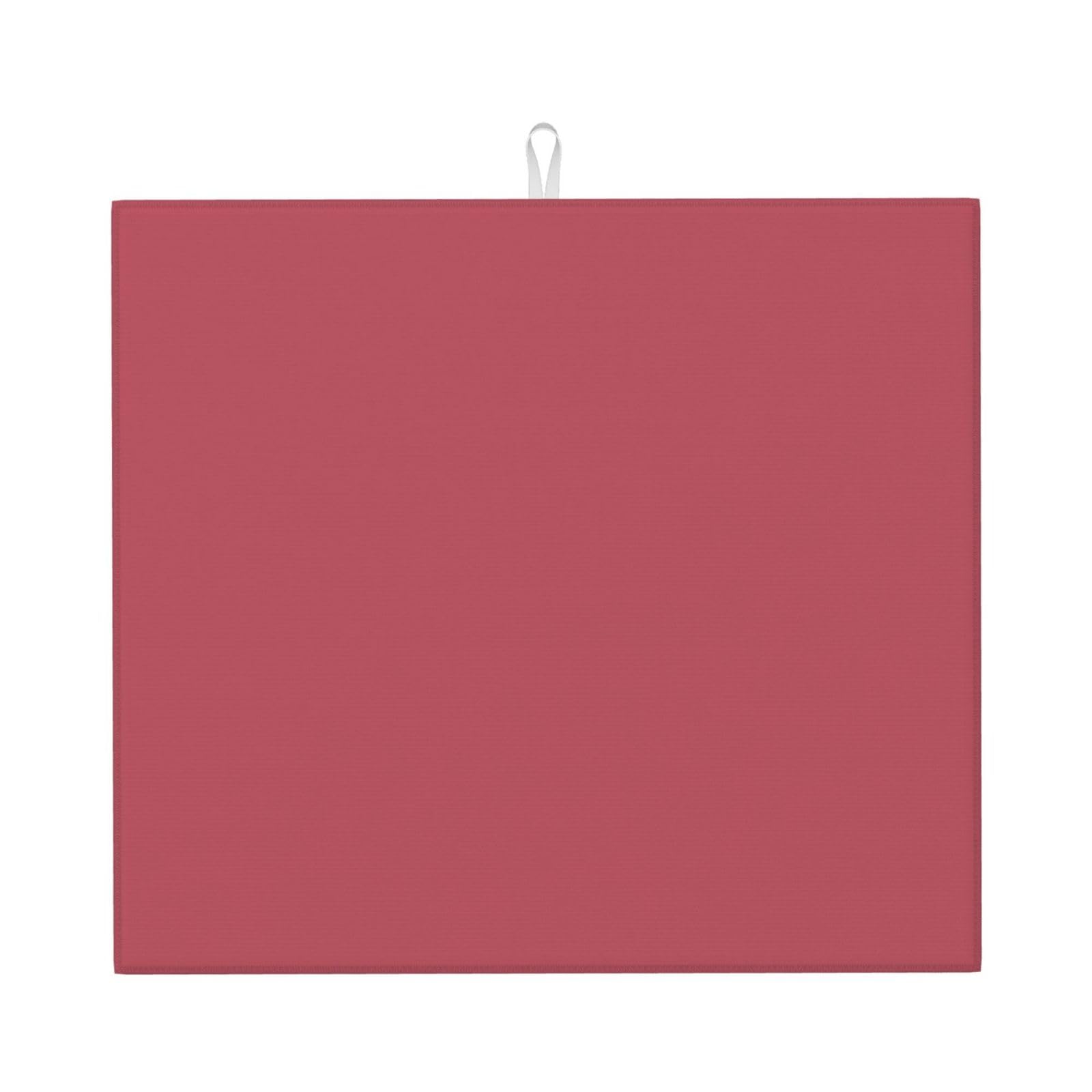 HJFCZH Light pink Prints Kitchen Drying Mat - Absorbent Dish Drying Throw with Vibrant Prints, Quick-Dry Countertop Layer for Dishes & Appliances - Non-Slip & Foldable