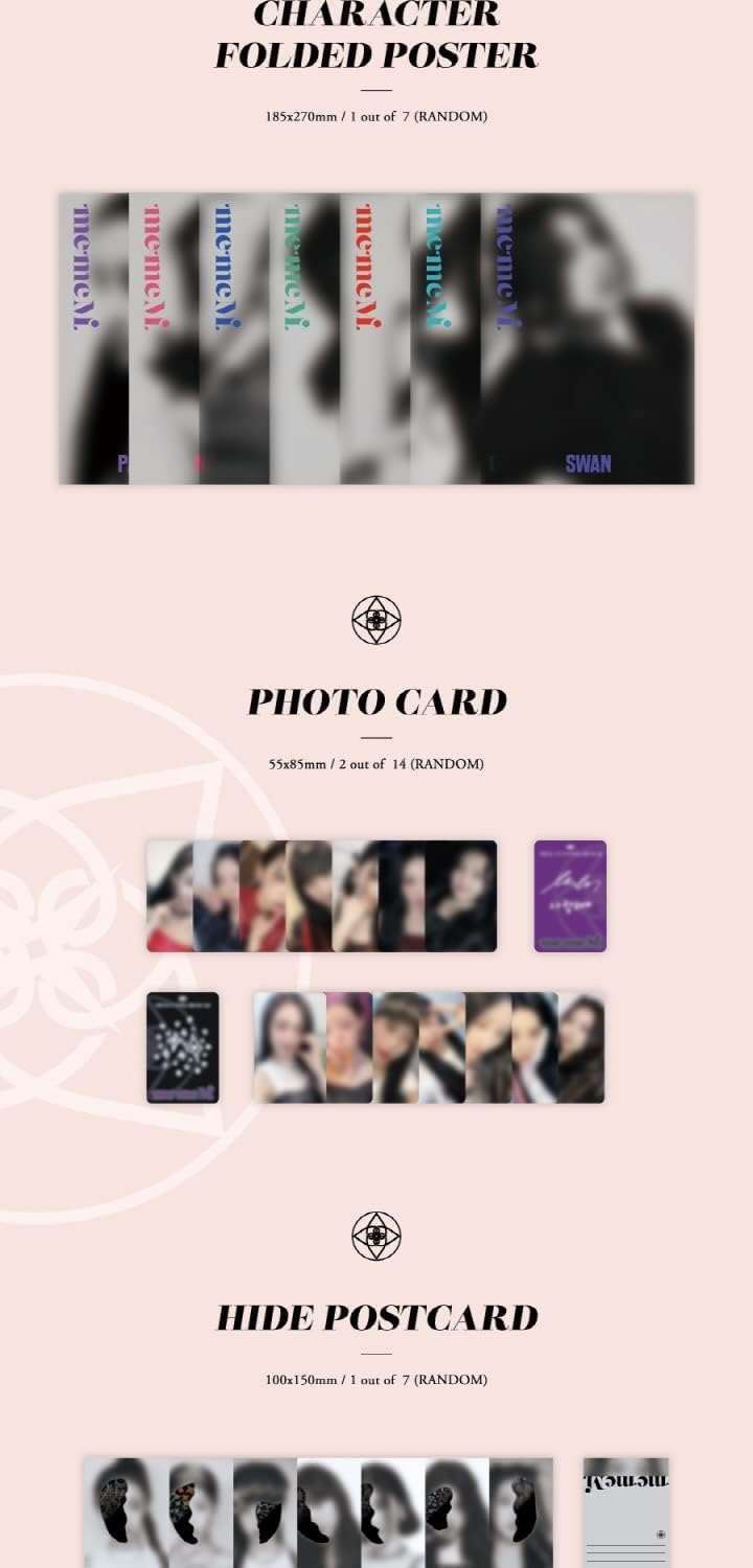 DREAMUS Purple KISS - memeM [Meme ver.] (3rd Mini Album) Album+Pre Order Limited Benefits+CultureKorean Gift(Decorative Stickers,Photocards,Top Loader Stcikers)