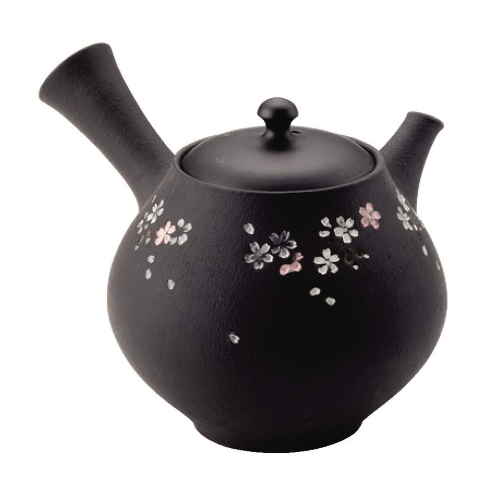 Amazon|常滑焼 急須 1-153 青峰 13号 黒袋白桃桜急須 230ml 細 Amazon|常滑焼 急須 1-153 青峰 13号 黒袋白桃桜急須 230ml 細
