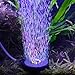 NICREW Multi-Colored Aquarium LED Bubbler Stone Disk, Fish Tank Bubbler with Auto Color Changing LEDs