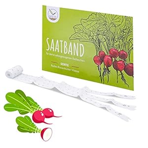 Happyseed Radies Riesenbutter Vliesa Saatband 5m
