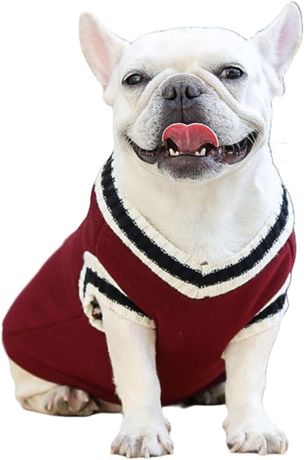 Image of Lulala Pet Dog Sweater for Winter - Soft, Thick Knitwear Shirt Vest for Small Dogs, Classic Warm Puppy Sweater, Perfect for Cold Weather & Puppies, Comfortable & Cozy Dog Clothes