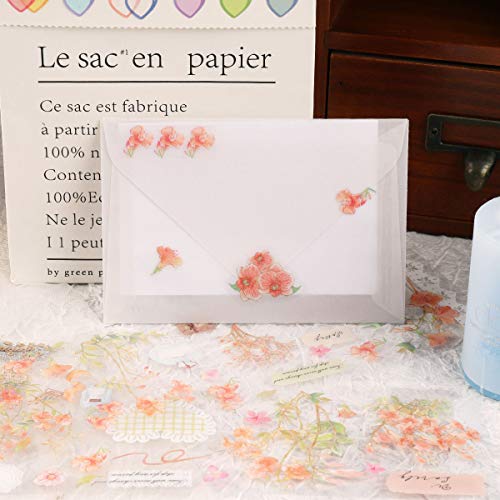 image for RisyPisy 4 Themes Sticker Set, 12 Sheets Flower Plant Style PET Decora