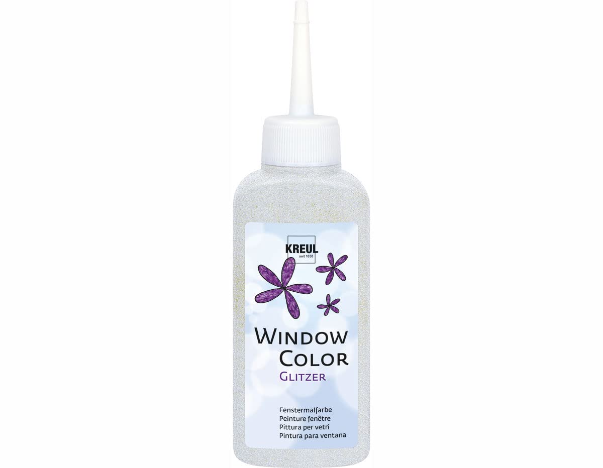 Peinture Window Color Argent Scintillant KREUL - 80ml - Pour Verre Et Carrelage