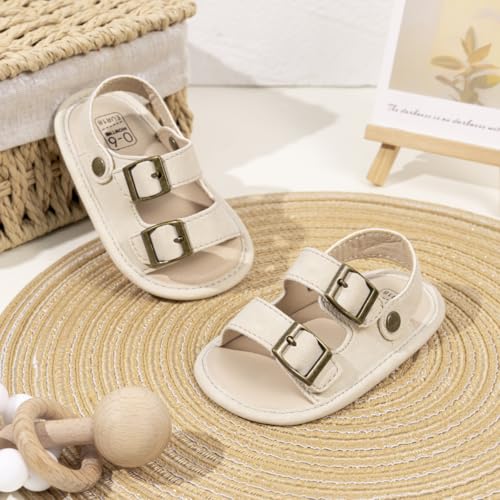 Image of CENCIRILY Infant Baby Boys Girls Summer Beach Sandals Anti-slip Rubber Soft Sole Lightweight Breathable Athletic Toddler First Walking Shoes