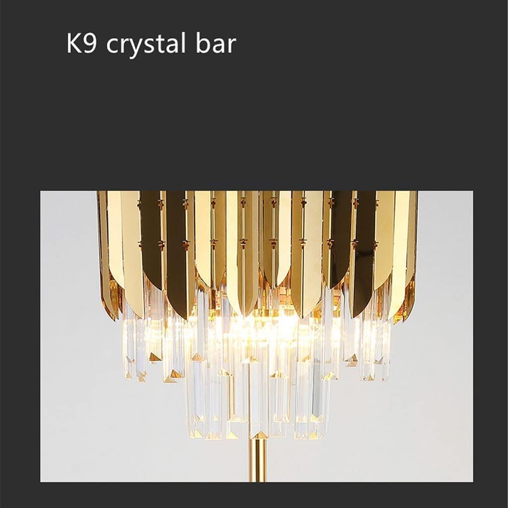Lampa Podłogowa,Kryształowa Lampa Stojąca,Nowoczesna Lampa Podłogowa,Stojąca Lampa Led Do Czytania,Luksusowa Lampa Na Wysokim Słupie,Stabilna Lampa Do Czytania(35 Cm)