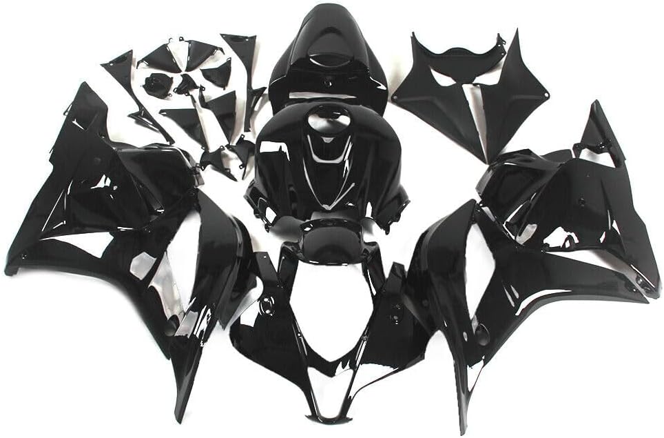 ABS Plastic Fairing Kit Fit for 2009-2012 Honda CBR600RR F5 Fairings 2009 2010 2011 2012 CBR 600RR 09 10 11 12 Injection Bodywork Body Frame Cowling (Black)
