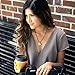 invisawear Smart Jewelry - Personal Safety Device - Silver Leather Necklace,Black