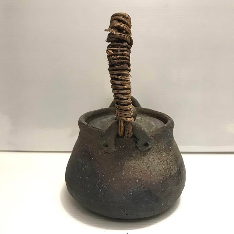 Amazon | あけび 急須 きゅうす 蔓細工 土瓶 民藝 骨董 | ノー