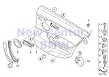 BMW Genuine Left Inside Door Handle Clasp Black 323i 325i 325xi 328i 328xi 330i 330xi 335i 335xi M3 323i 328i 328xi 335d 335i 335xi M3 325xi 328i 328xi 328i 328xi