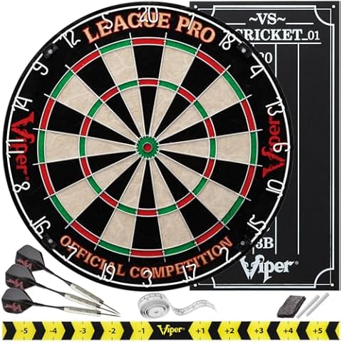 Viper League Pro Regulation Bristle Steel Tip Dartboard Cover