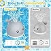 TFS TOP·FANS Baby Whale Bath Toy Infant: Light Up Fountain 6-12 Months Old Bathtub 18-24 Pool 3 4 5 7 8 9 10 15 Sprinkler Tub Water Toys Toddlers 1 Girl Boys Birthday Shower Gifts Newborn Essentials