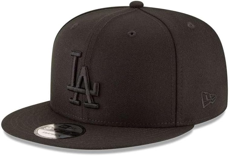 New Era 9Fifty Hat Los Angeles Dodgers Basic Black/Black Snapback Adjustable Cap