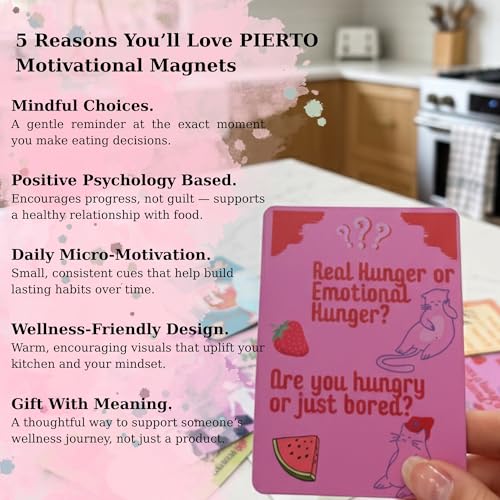 Imanes decorativos motivacionales para dieta y fitness, pack 15 miniatura 4