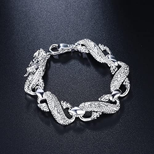Bracelets à chaîne noire pour hommes en acier inoxydable chic - 2