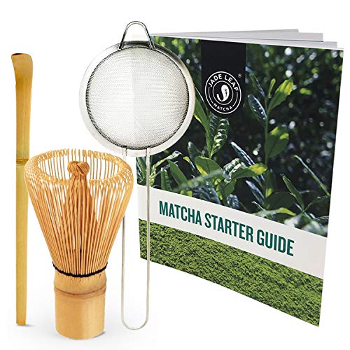 Jade Leaf - Traditional Matcha Starter Set - Bamboo Matcha Whisk (Chasen), Bamboo