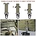 LIVANS Molle Belt Clip Key Holder Tactical Battle Belt Plate Carrier Vest Attachment Clip for Hanging Keys or Gloves, Universal Fit Molle Accessories Clip |T-Mount Clash Hook, Include Z-Buckle