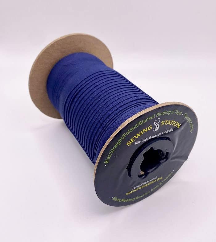 ½” Double FOLD Poly/Cotton BIAS Tape 25 Yards (Navy)