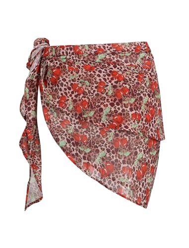 Image of ZAFUL Women Beach Sarong Bathing Suit Wrap Skirt Textured Bikini Swimsuit Cover Ups for Swimwear