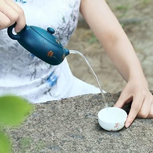 西 割れないクリアティーポットL 480cc トライタン製 ステンレスメッシュ