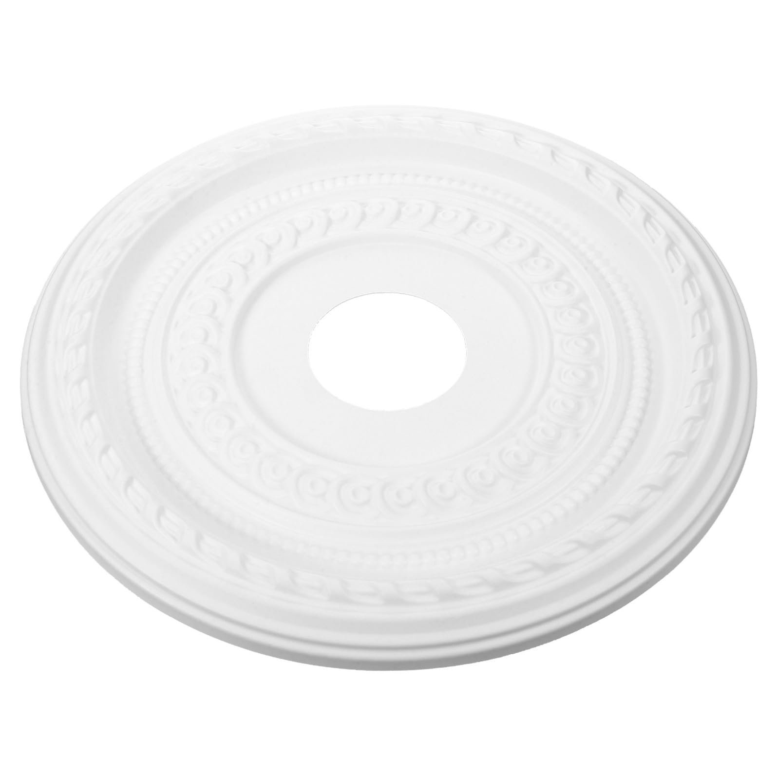 Medaglione da Soffitto Decorativo in Pu Bianco per Lampadari Moderni, Facile da Installare Alta Durata, per Illuminazione Casa ed Ufficio