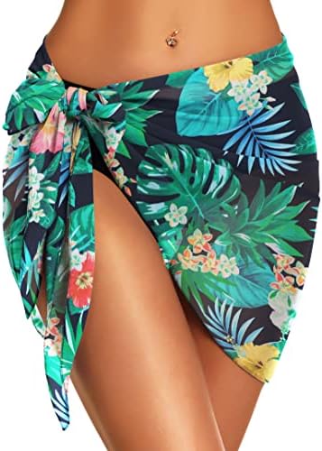 Swimsuit Coverups for Women Sarong Beach Bikini Wrap Sheer Short ...