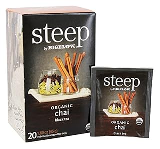 UPC 072310177086 product image for steep Organic Chai Black Tea 20 Count Box (Pack of 1), Certified Organic, Gluten | upcitemdb.com
