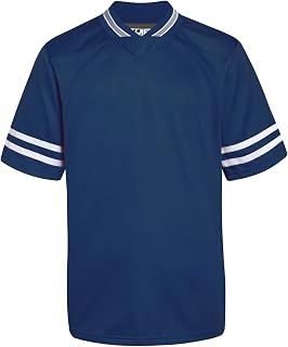 Pullonsy Men's Blank Football Jersey Short Sleeve - Breathable Customizable Polyester Shirt for Sports, Teams & Casual Wear