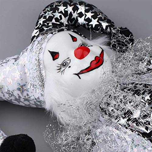 Clown Doll Clown Model Porcelain Doll Circus Props Delicate Arts Crafts For Home Decoration Desk Ornaments - Style C #TOP5
