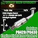 FOMIUZY High Flow Front Catalytic Converter Kit Direct-Fit Honda CRV 2002 2003 2004 2005 2006 2.4L Replace 16167