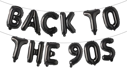 Cartel de globos de regreso a los 80, pancarta de fiesta de cumpleaños de los años 80 y 90, globo retro para fiesta de los 80, decoraciones de