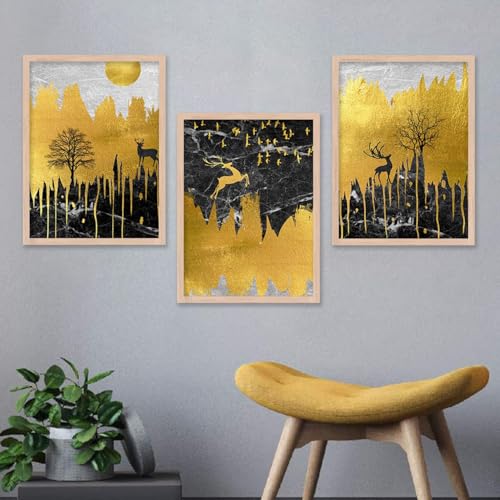 Image of kotart Modern Wall Art Framed Painting for Wall Decoration - Wall Paintings for Living Room, Bedroom - Big Size Wall Painting (Art 3, 19x25 inch)