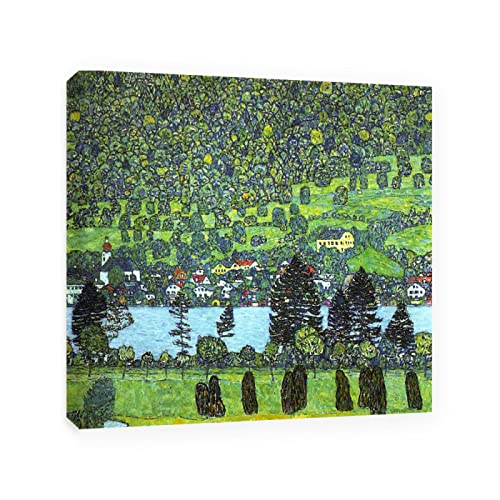 Toile Klimt Unterach impression giclée grand format encadré déco murale moderne