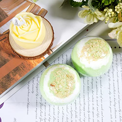 Soulnioi Bath Set for Women Gifts Self Care Gift Set with Dried Flower Jasmine Flower Bubble Bath Bombs Turquoise Dried Sea Bath Salt Yellow Rose Scented Candle for Anniversary Birthday Bath Gifts - Image 8