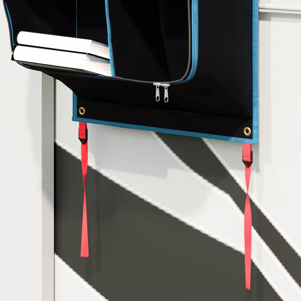 Czarno-niebieska torba do przechowywania z materiału Oxford, 140 x 40 cm, na kemping i wędrówki, lekkie akcesoria namiotowe do przechowywania na zewnątrz, pasuje do drążka namiotu i stelaża