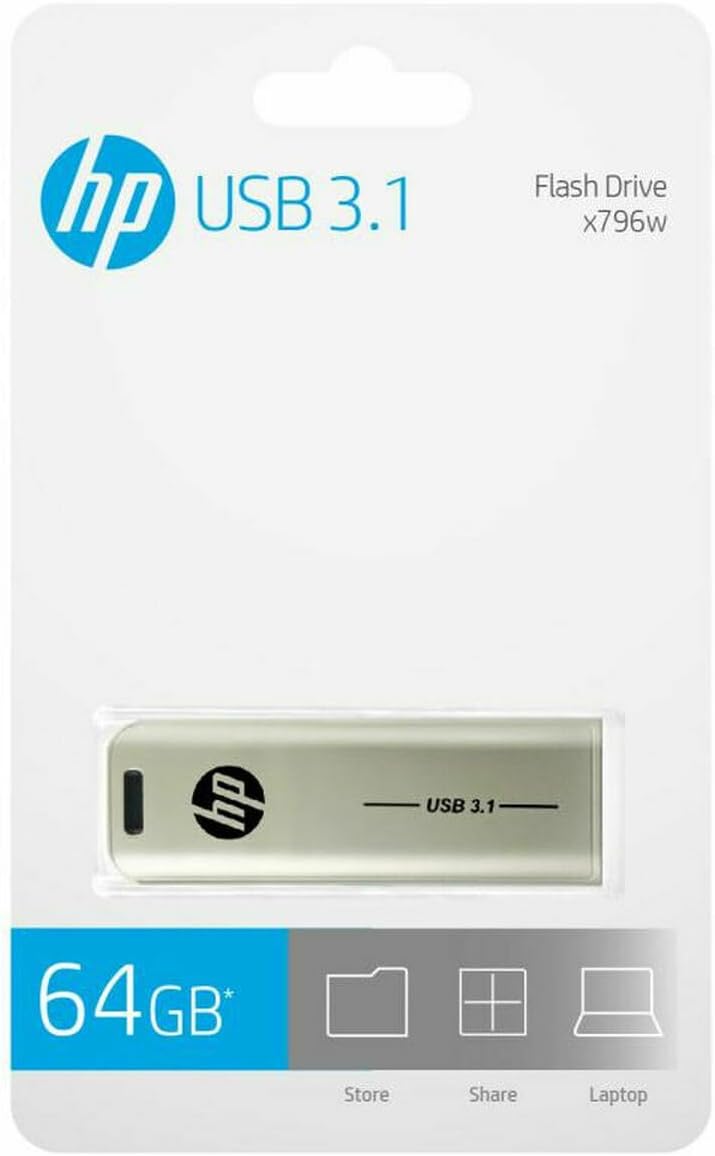 HP USB 3.1 64GB USB Flash Drive X796