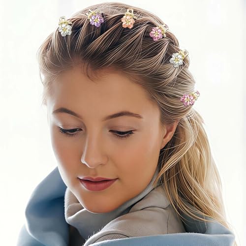Set de 6 pinzas pequeñas para cabello fino miniatura 6