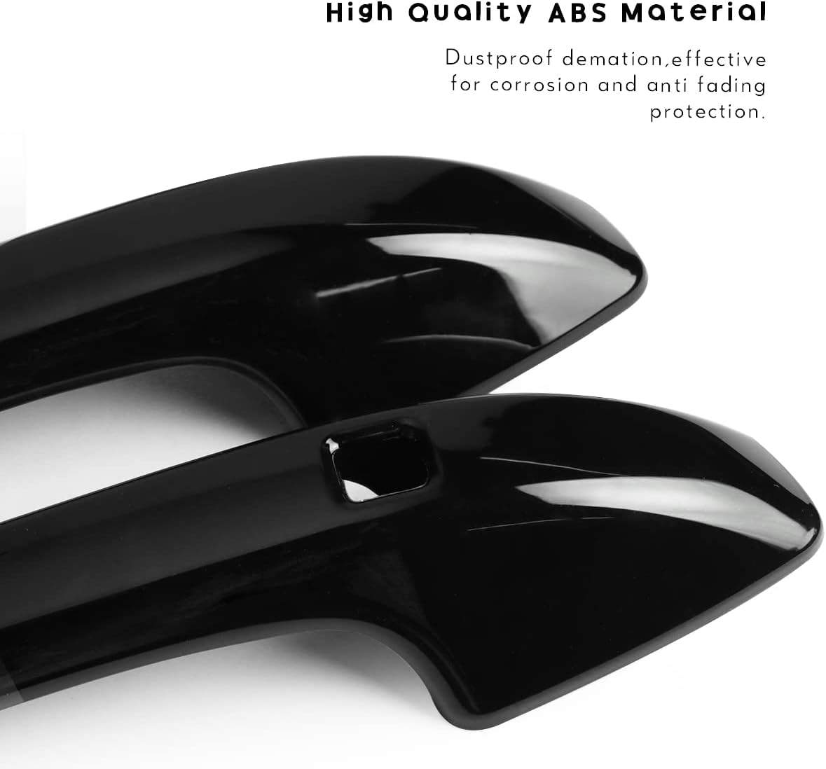 Car Exterior Door Handle Cover Compatible for 2021 2022 2023 2024 2025 Kia K5 GT GT-Line Accessories Door Handle Protectors with Smart Key Holes Glossy Black image 5