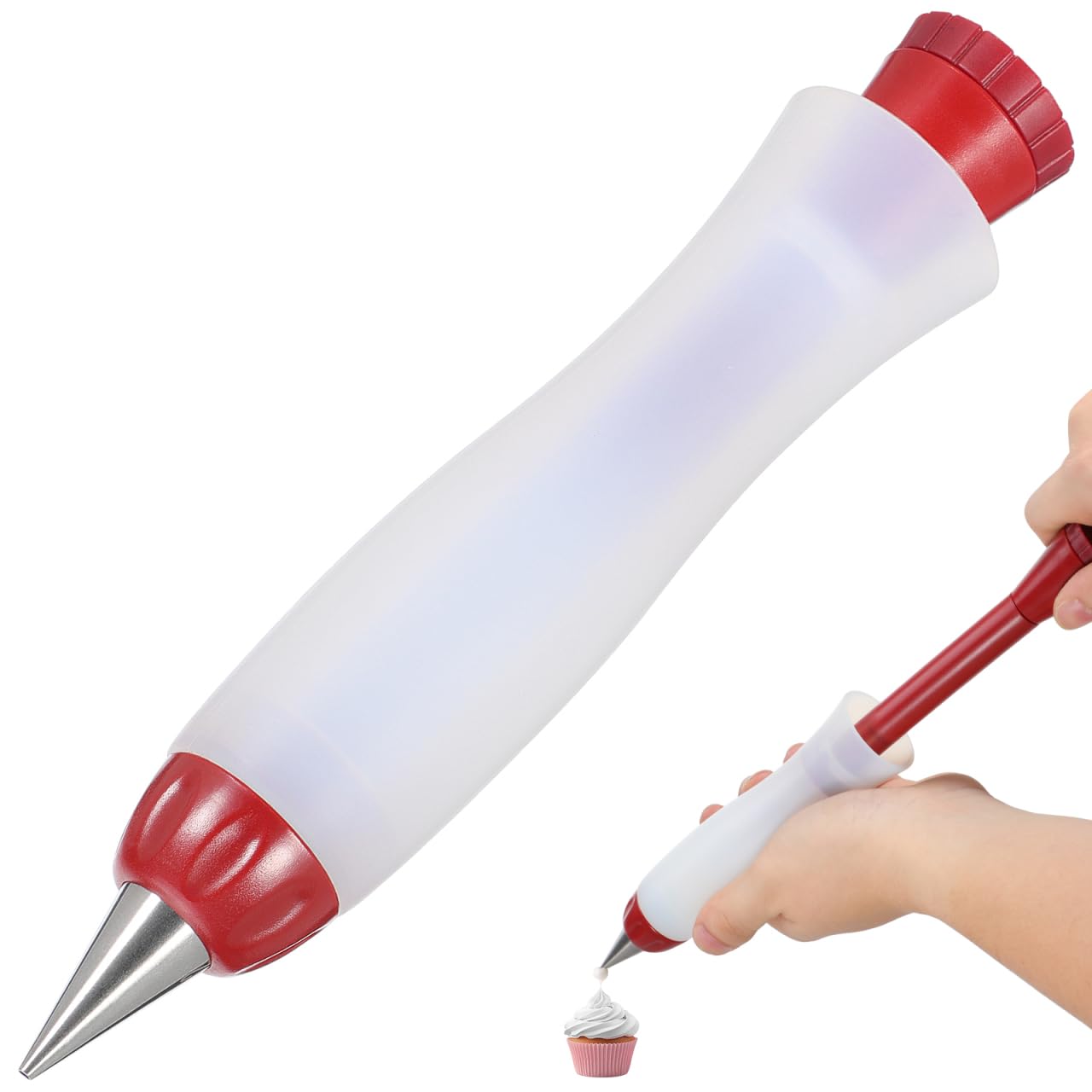 Stylo de décoration gourmand en silicone à flux régulier pour crème