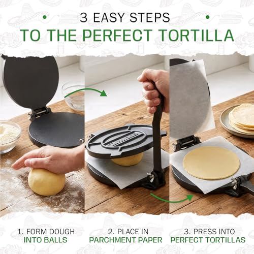 Image of Tortillada - Tortilla Press incl. E-Book with 50 Recipes (6 Inch)