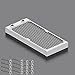 CLYXGS Water Cooling Radiator, 12 Pipe G1/4 Thread Heat Row Radiator 12 Pipe Aluminum Heat Exchanger Radiator for PC CPU Computer Water Cool System 240mm White