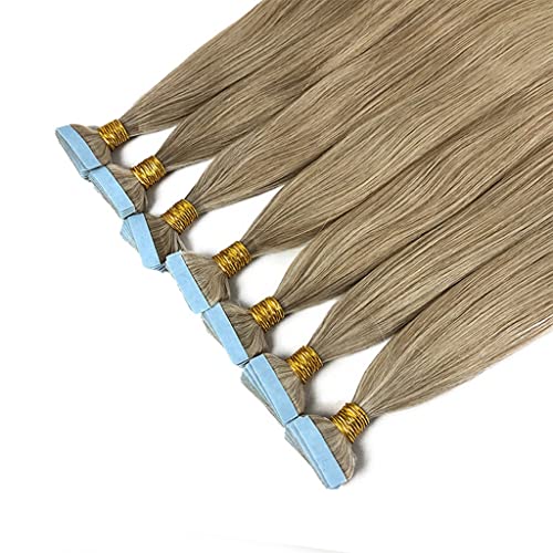 Extension à bande bleu de 14 pouces en cheveux naturels invisibles - 5